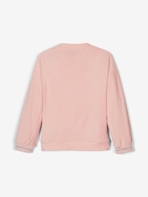 NKFSAFRIDA LS TOP SILVER PINK