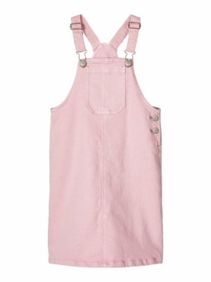 NKFBATONE TWI BIBSKIRT PINK NECTAR