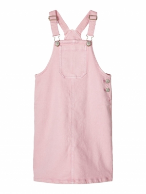 NKFBATONE TWI BIBSKIRT PINK NECTAR