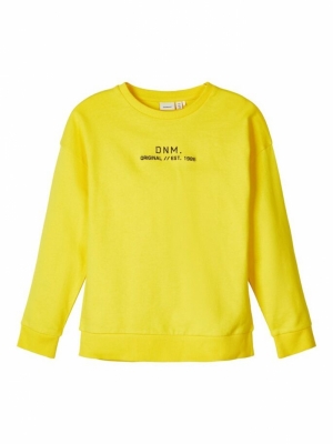 NKMBASIM LS SWEAT EMPIRE YELLOW