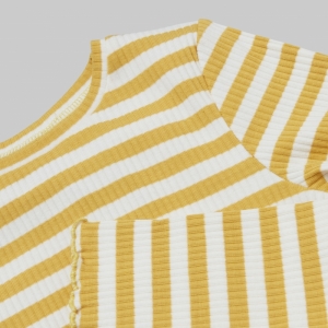 NKFVEMMA LS SLIM TOP SPICY MUSTARD