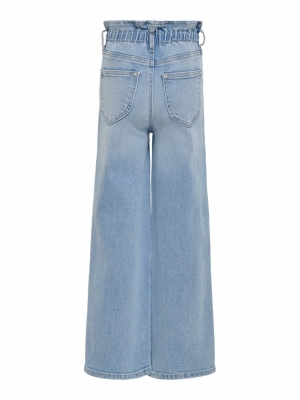 KONMIE WIDE PAPERBAG DNM JEANS MEDIUM BLUE DEN