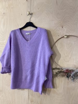 PULL V-HALS LILA