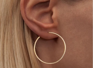 Non Hoops Large Pair Gold gold plated