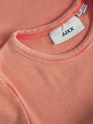 JXFRANKIE WASH SS STRIPE TEE PEACH ECHO