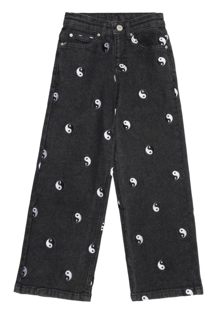 TNLYKKE WIDE JEANS BLACK DENIM WAS