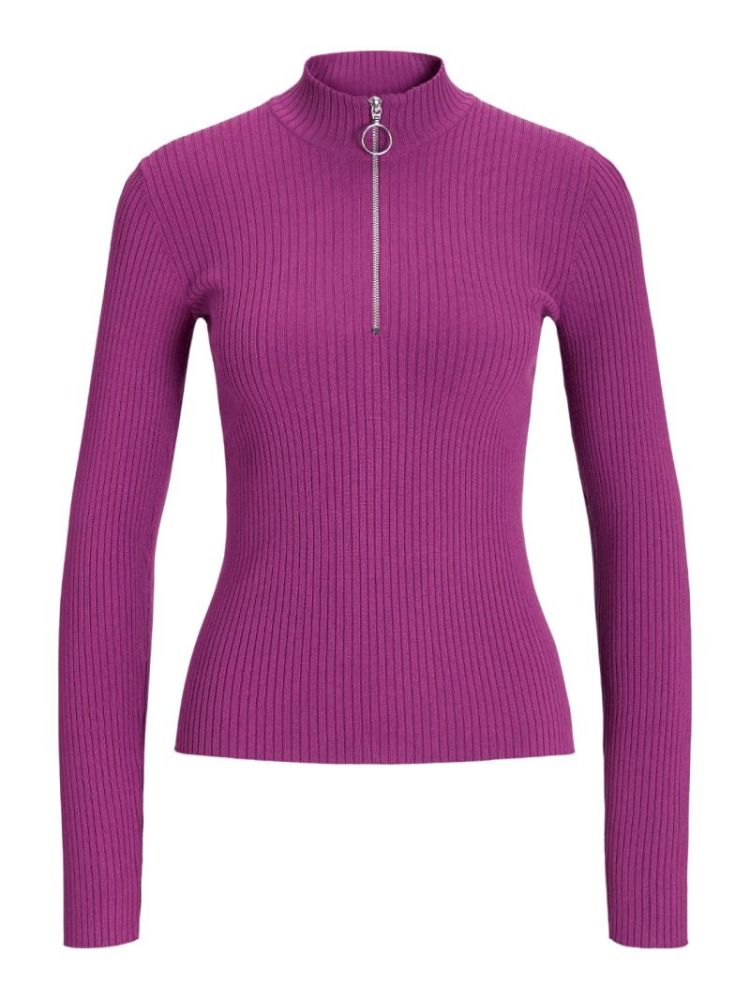 JXZOMA TIGHT HALF ZIP KNIT FUCHSIA RED