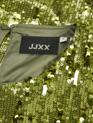 JXTARA SL SEQUIN DRESS PARROT GREEN