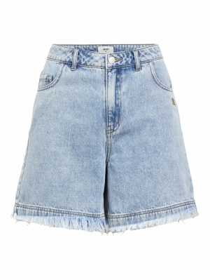 OBJISRA HW RE TWILL SHORTS MEDIUM BLUE DEN