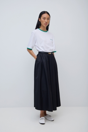 VISELVA LONG SKIRT BLACK