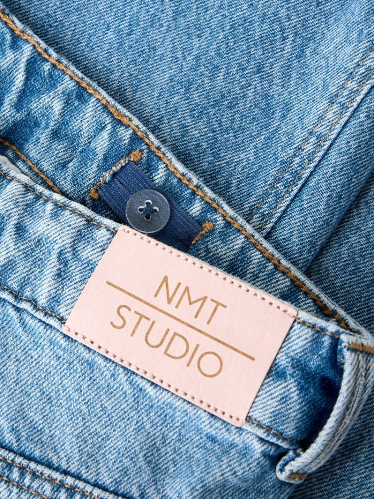 NKFBELLA WIDE LC FOLD JEANS 11 Medium Blue Den