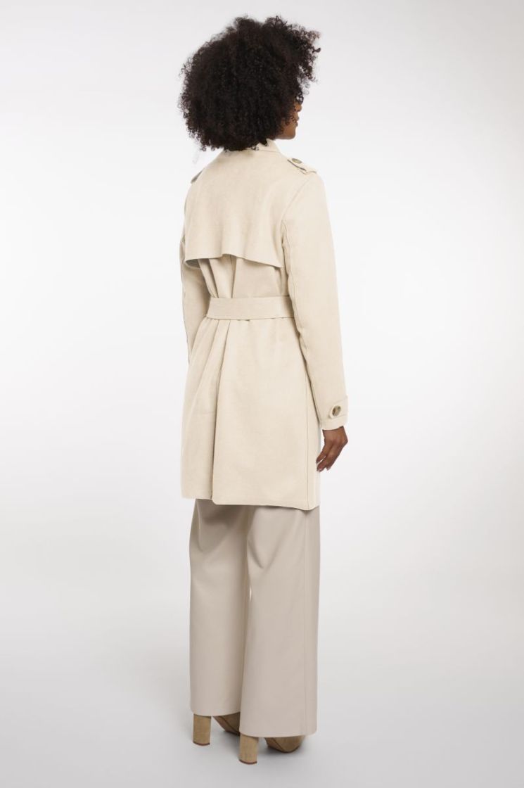 DOUBLE BREASTED TRENCHCOAT BIRCH