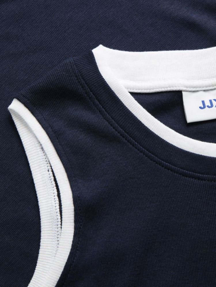 JXHENNA STR SL CONTRAST TOP NAVY BLAZER