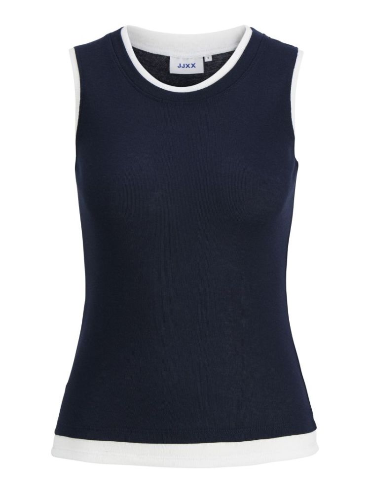 JXHENNA STR SL CONTRAST TOP NAVY BLAZER