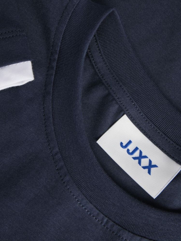 JXANDREA SS CROPED CONTRAST TE NAVY BLAZER