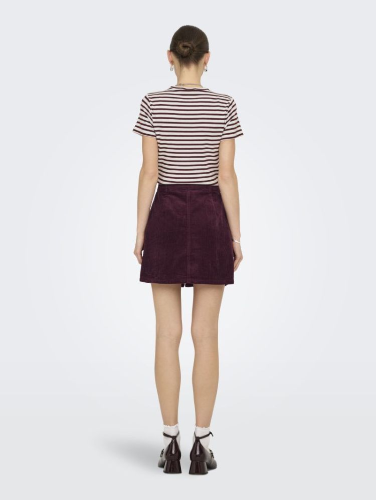 JDYSHIRAZ CORDUROY SKIRT NOOS FIG