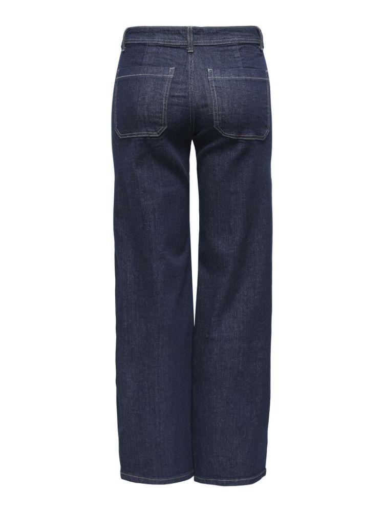 JDYVANESSA MW WIDE JEANS NOOS DARK BLUE DENIM