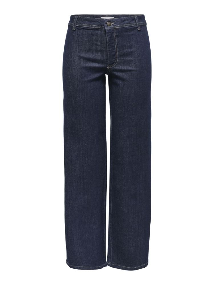 JDYVANESSA MW WIDE JEANS NOOS DARK BLUE DENIM