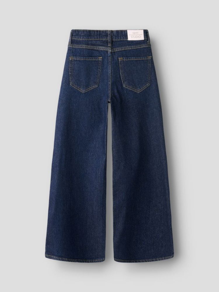 NKFBELLA HW W PLEAT NOOS DARK BLUE DENIM