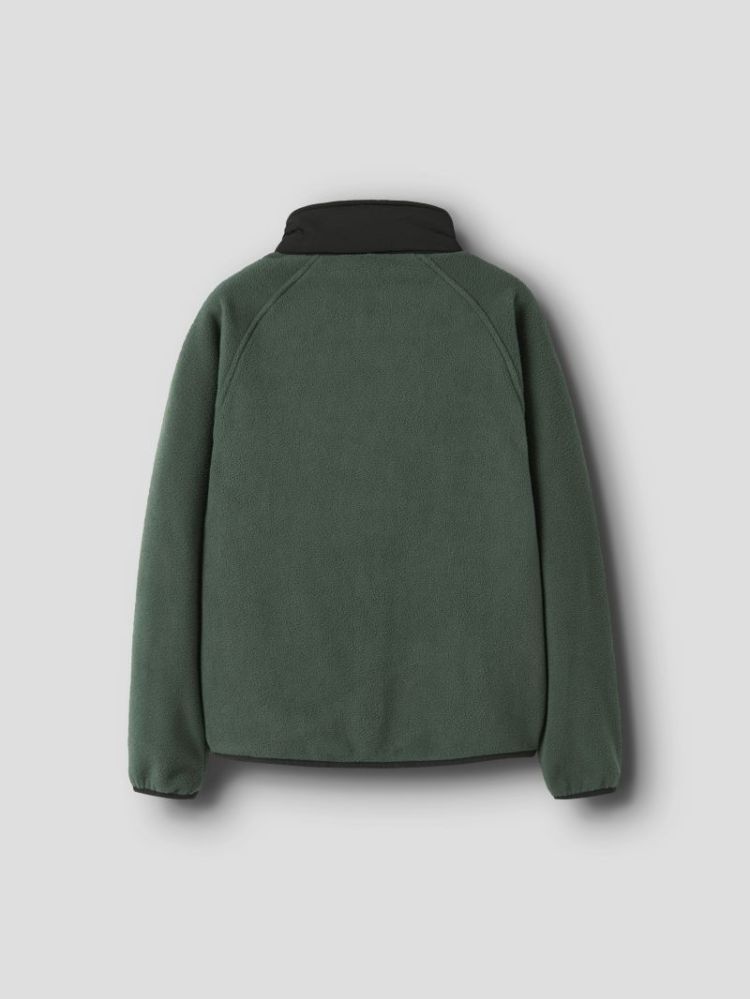 NKNMYLES FLEECE JACKET JUNGLE GREEN