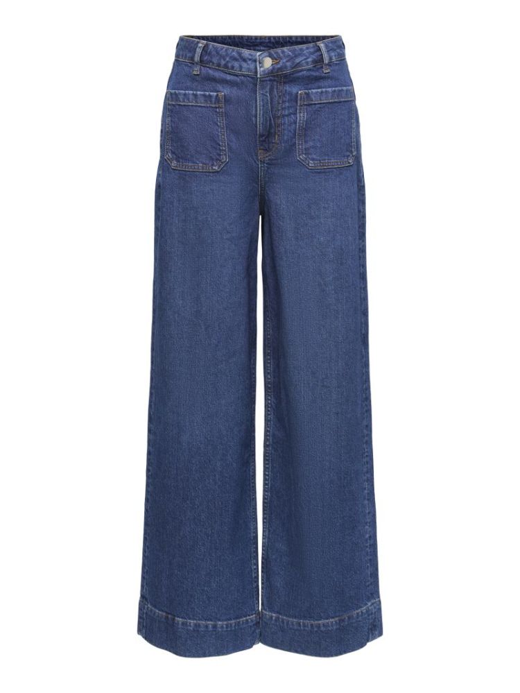 JDYVEGA HW WIDE JEANS BLUE  
