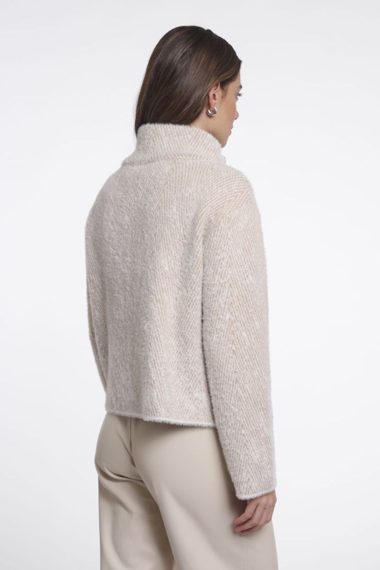 Beige herringbo