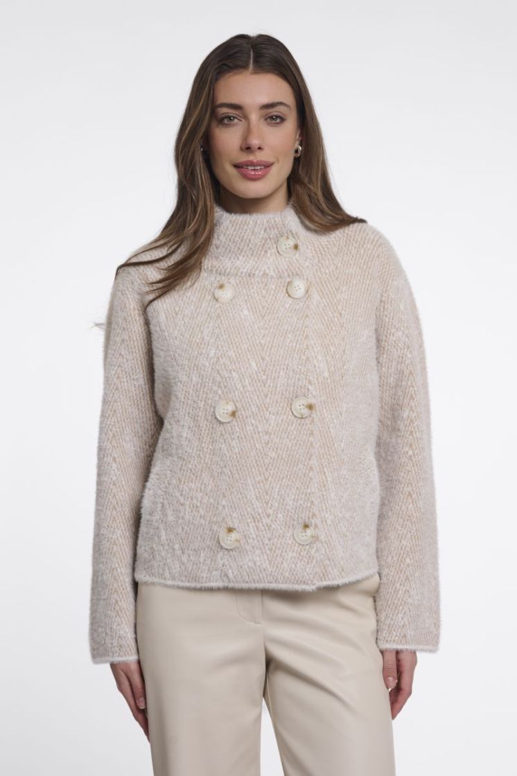 Beige herringbo