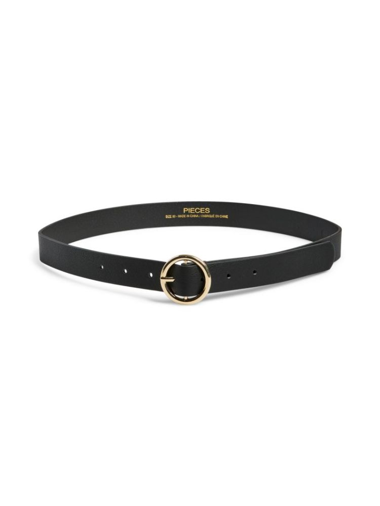PCBONNA JEANS BELT NOOS PU BLACK