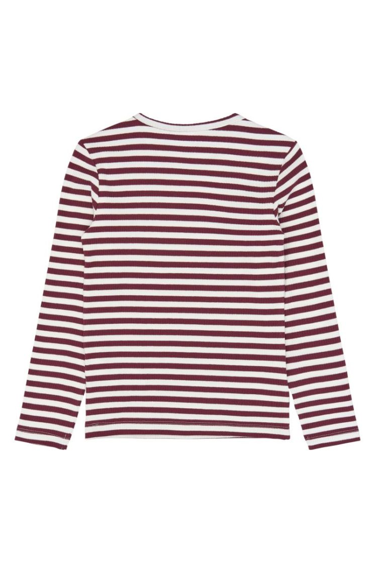 TNMoore L_S Rib Tee Gardenia Stripe