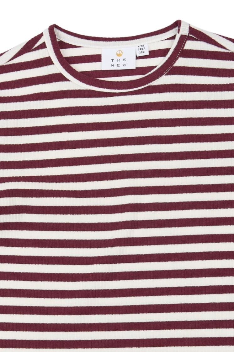 TNMoore L_S Rib Tee Gardenia Stripe