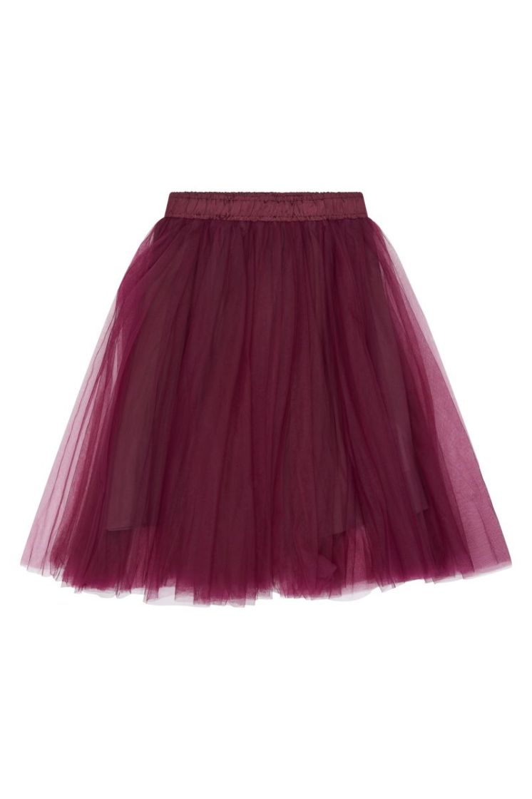 TNPeaven Mesh Skirt Burgundy TN