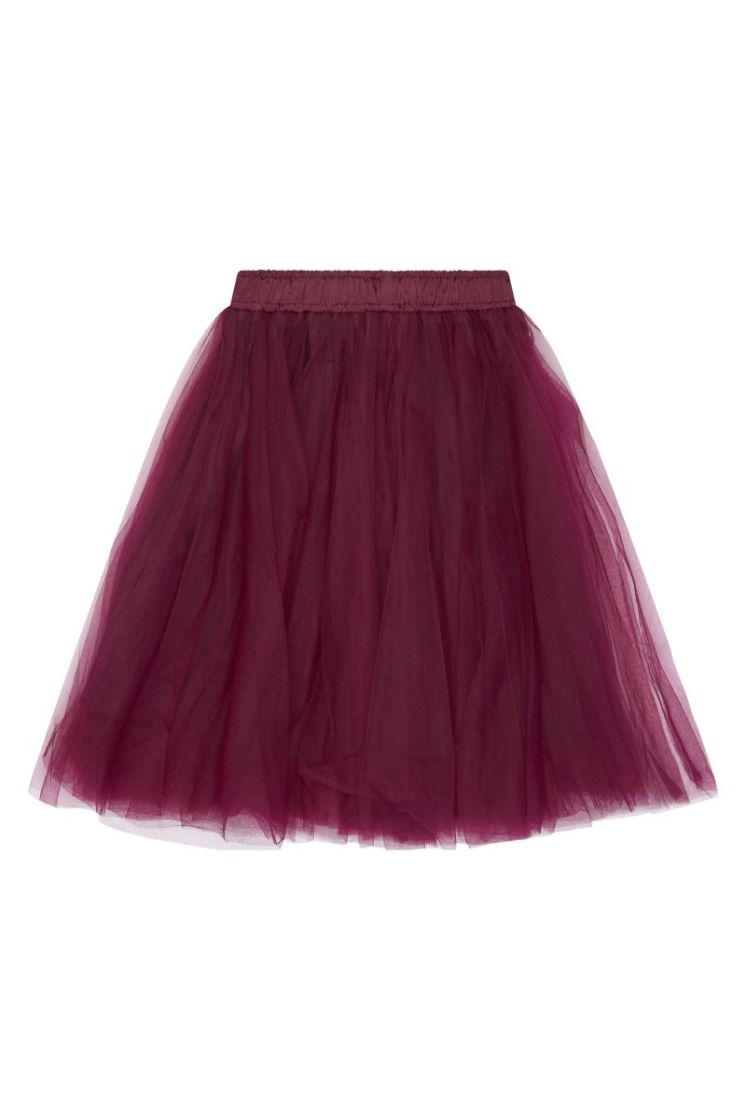 TNPeaven Mesh Skirt Burgundy TN