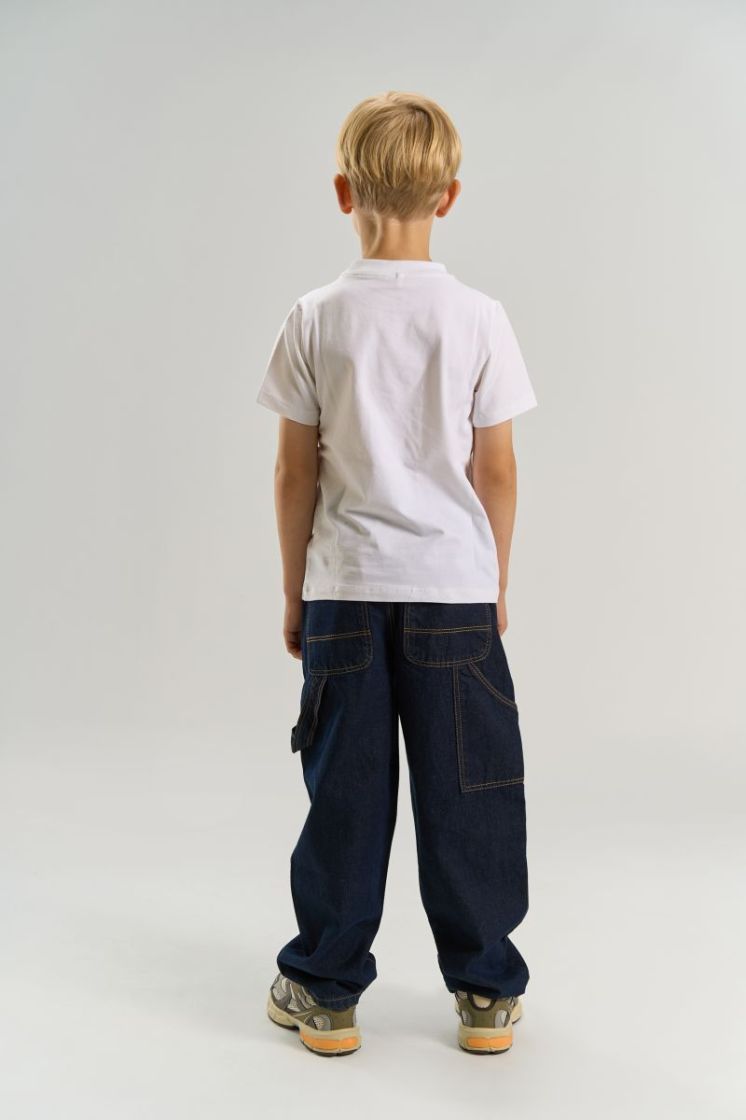 TNBern Baggy Fit Worker Jeans Unwashed Blue D