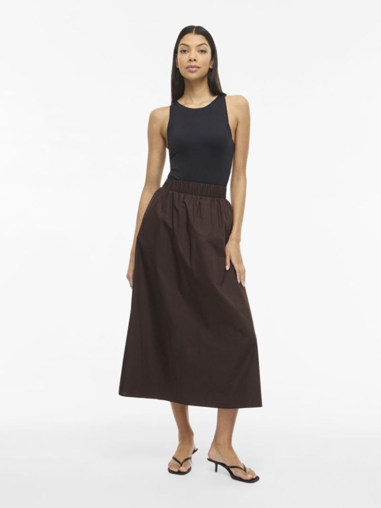 VISOPHIE HW ANKLE SKIRT NOOS COFFEE BEAN