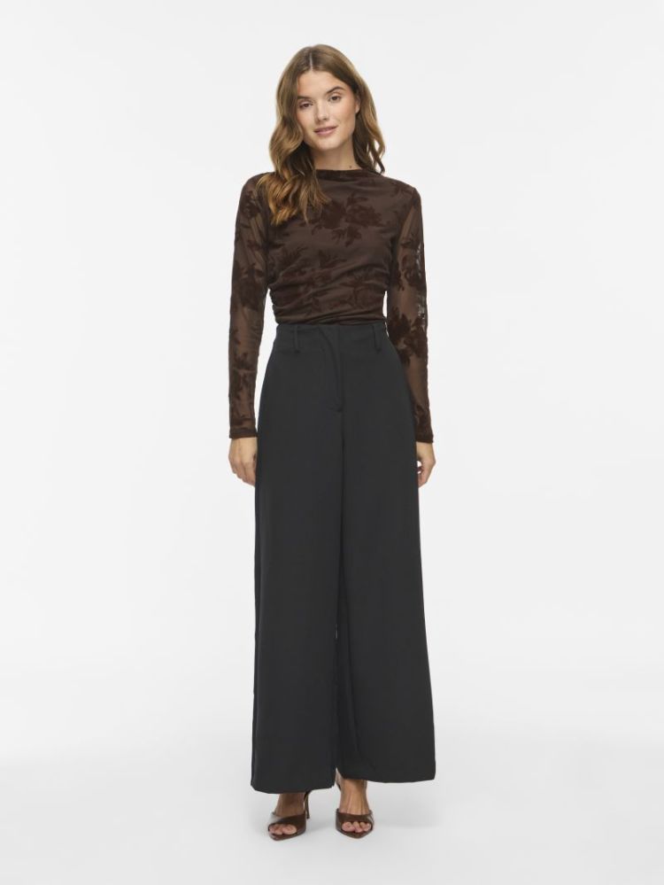 VIFRIMO HW TAILORED PANT BLACK BEAUTY  
