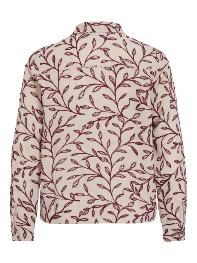 VIFLURA EFA O-NECK LS SHIRT SUPER LIGHT NAT