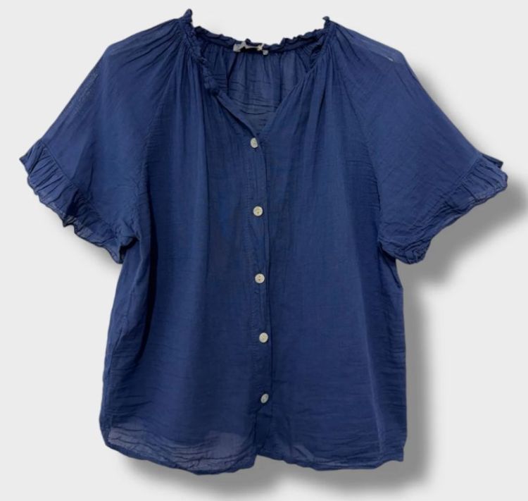 VOILE DE COTON MARINE
