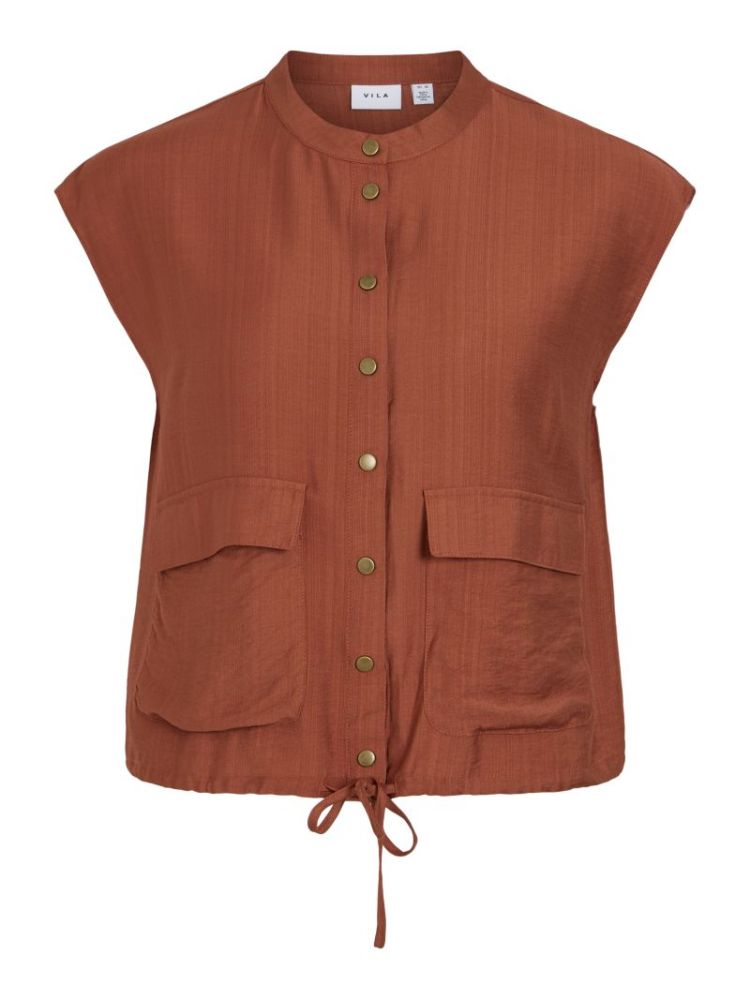 VIJOBBA O-NECK SL VEST ARABIAN SPICE