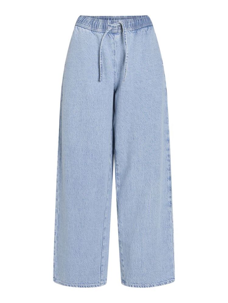 VIPAL RW WIDE STRING DENIM PAN LIGHT BKUE DENI
