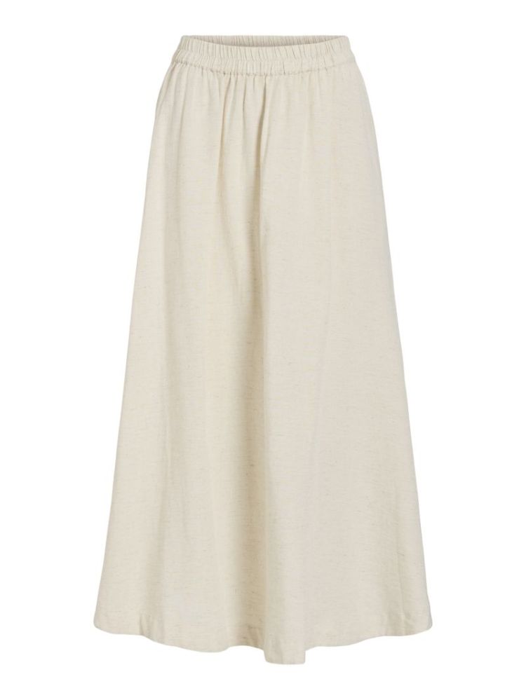 VIPRISILLA HW ANKLE SKIRT SUPER LIGHT NAT