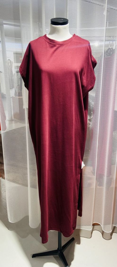 TEE DRESS BORDEAU