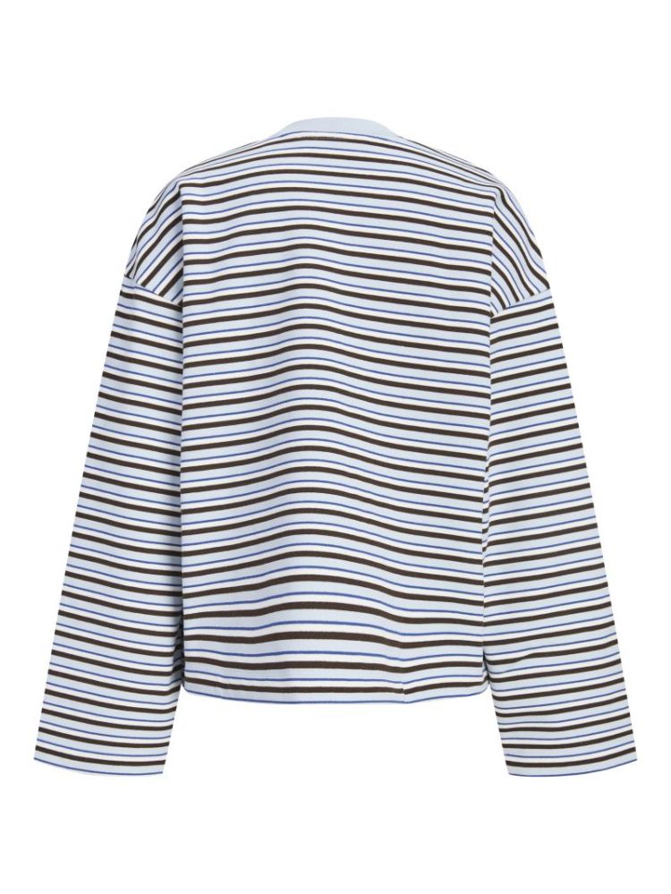 JXEA SOPHIA BOXYSTRIPE CREW SKYWAY/DEMITASS
