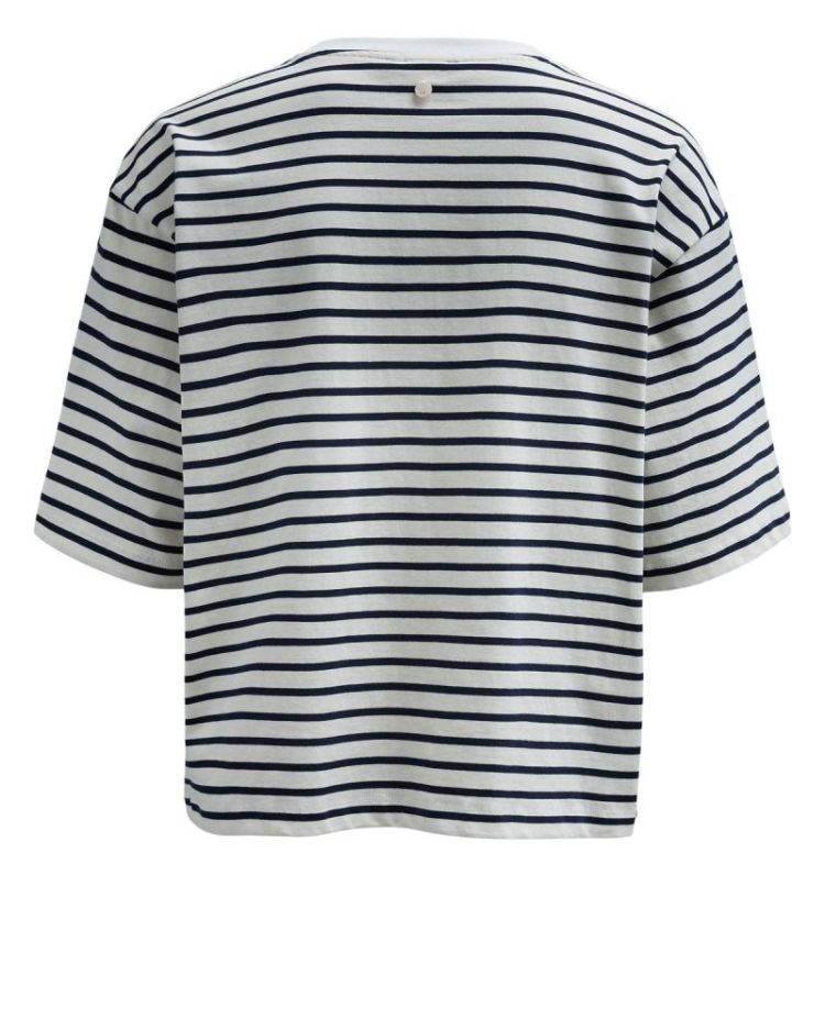 NUANNA OVERSIZE ROSE T-SHIRT CLOUD DANCER  
