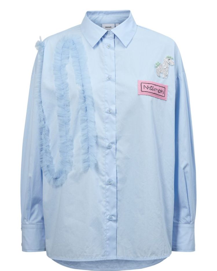 NUKEKKA SHIRT CASHMERE BLUE
