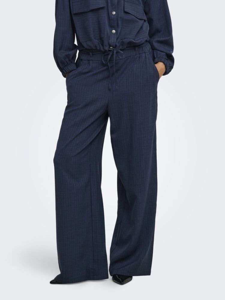 JDYVESTA HW PANT WVN NAVY BLAZER/PIN