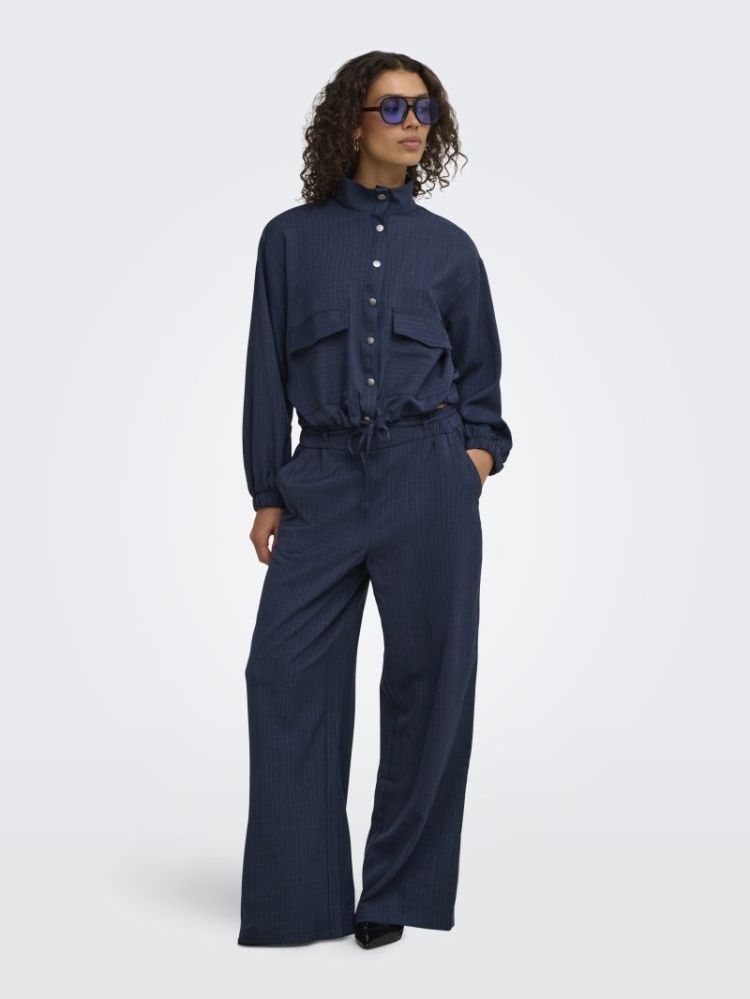 JDYVESTA HW PANT WVN NAVY BLAZER/PIN
