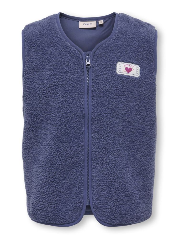 KOGBABY LIFE TEDDY ZIP VEST FR BLUE INDIGO