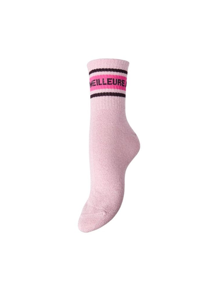 PCSIMONE GLITTER STATEMENT SOC ROSEATE SPOONBI