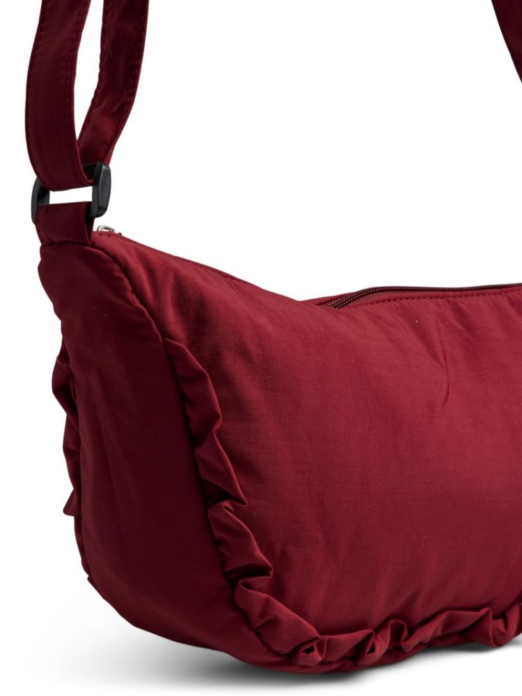 PCAMANDA FRINGES BUMBAG NEW MAROON