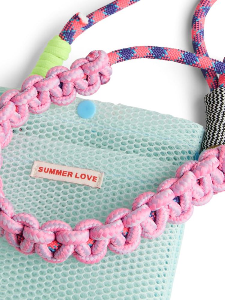 PCMILKA MESH PHONE BAG LIME SHERBET